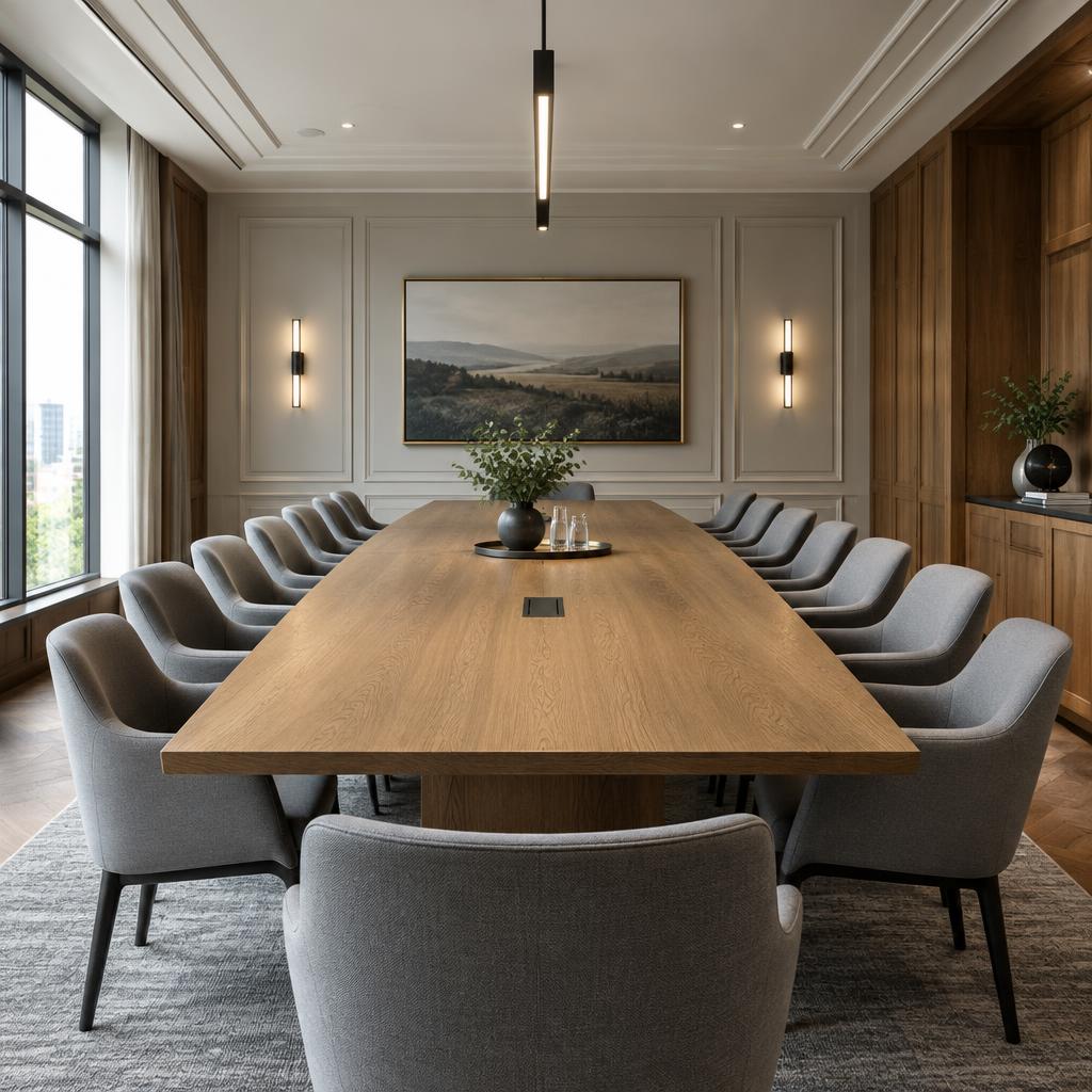 Summit Oak Conference Table