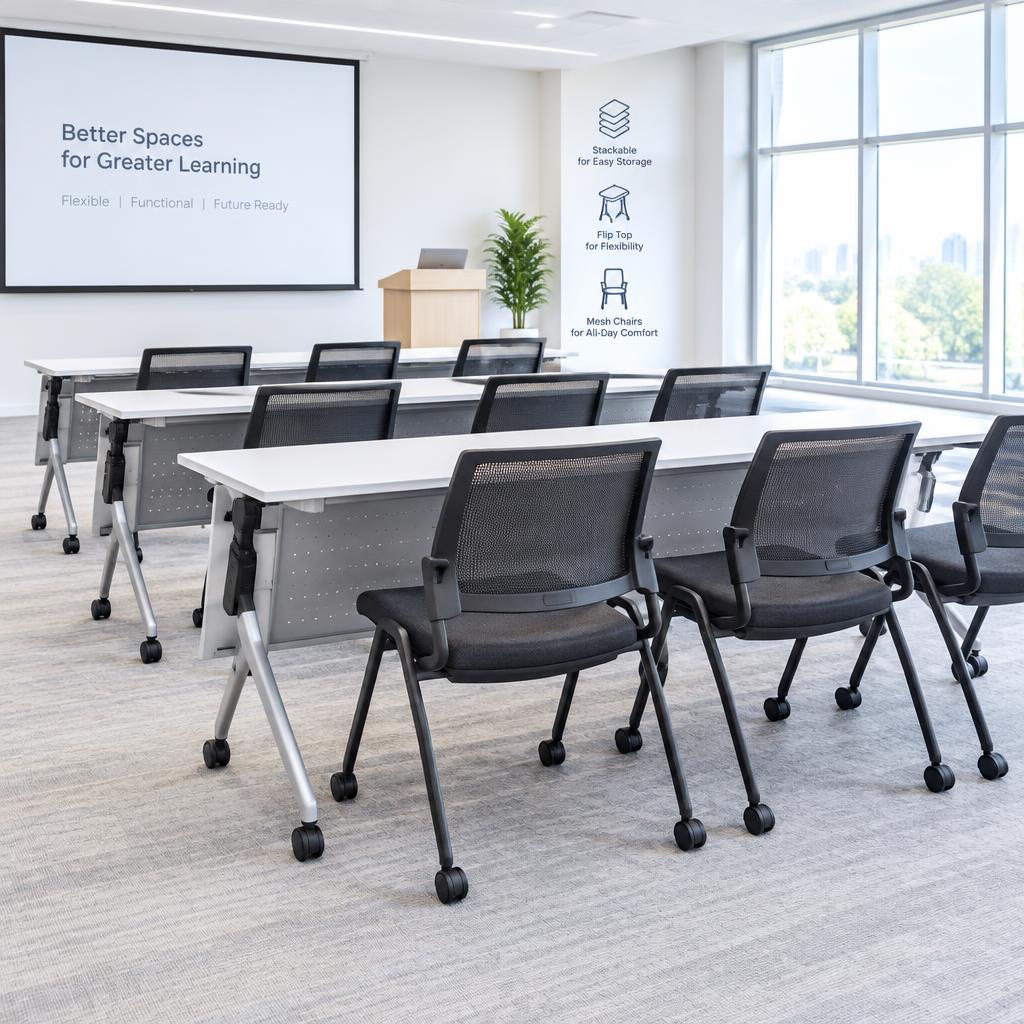 Flex Flip-Top Training Table Set